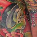 tatuaggio Serpente Mano di Victor Chil