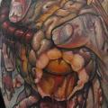 Schulter Fantasie Hand Blut tattoo von Victor Chil