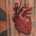 Arm Realistische Herz Leuchtturm 3d tattoo von Radical Ink
