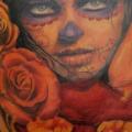 tatuaje Cráneo mexicano Espalda por Radical Ink