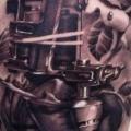 Shoulder Realistic Tattoo Machine tattoo by Radical Ink