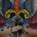 Chest Dagger Wings tattoo by Triple Six Studios