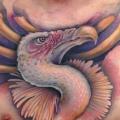 Brust Raubvogel Knochen tattoo von Triple Six Studios