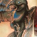 Fantasy Side Crow tattoo by Triple Six Studios