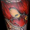Arm Japanese Demon tattoo by Fatink Tattoo