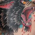 tatuaggio Braccio Lupo Sangue di Fatink Tattoo