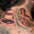 tatuaggio Biomeccanici Collo Ossa di Fatink Tattoo
