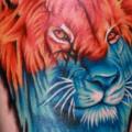 Schulter Fantasie Löwen tattoo von Fatink Tattoo