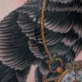 tatuaggio Orologio Fianco Corvo di Fatink Tattoo