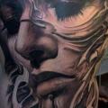 Fantasie Frauen Rücken tattoo von Victor Portugal