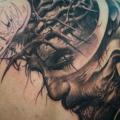 tatuaggio Schiena Gesù Religiosi di Victor Portugal