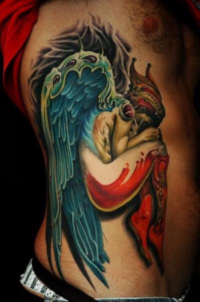 Fantasy Side Tattoo by Victor Portugal