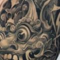 Side Japanese Demon tattoo by Victor Portugal