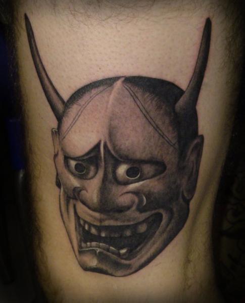 Tatuaż Japoński Demon przez Salt Water Tattoo