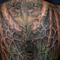 tatuaje Fantasy Espalda Alas Polilla por Steel City Tattoo