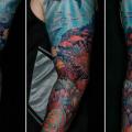 tatuaggio Squalo Mare Pesce Manica di Steel City Tattoo