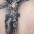tatuaggio Realistici Schiena Gesù Croce di Dark Raptor Tattoo