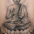 tatuaje Buda Espalda Religioso por Dark Raptor Tattoo