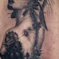 Schulter Fantasie Frauen tattoo von Dark Raptor Tattoo