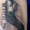 Shoulder Religious Michael Jackson tattoo by Dark Raptor Tattoo