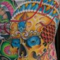 Seite Japanische Totenkopf tattoo von Tim Mc Evoy