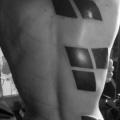 Rücken Geometrisch tattoo von Kostek Stekkos