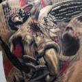 Shoulder Back tattoo by Kronik Tattoo