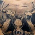 Fantasie Brust Bauch Reh tattoo von Kronik Tattoo
