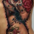 Seite Mexikanischer Totenkopf tattoo von Kronik Tattoo