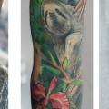 tatuaje Brazo Realista Tigre por Darwin Enriquez