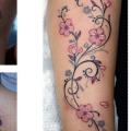 tatuaggio Piede Gamba Fiore di Darwin Enriquez