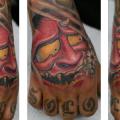 tatuaje Japoneses Mano Demonio por Darwin Enriquez