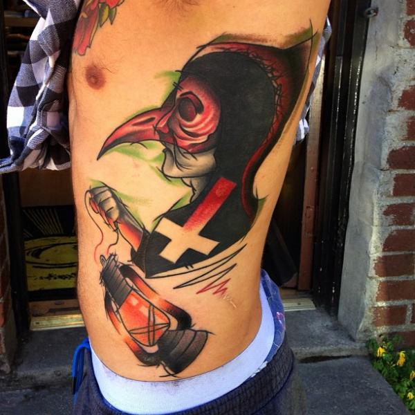 Tatuaje Fantasy Lado Lámpara Muerte por Mike Stocklings
