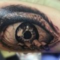 tatuaggio Braccio Realistici Occhio di Sile Sanda