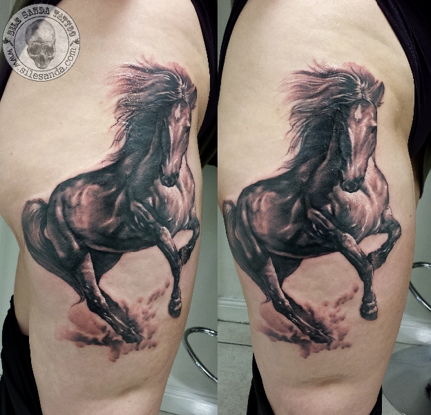 Tatuagem Realísticas Cavalo por Sile Sanda