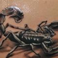 Schulter Realistische Skorpion 3d tattoo von Sile Sanda