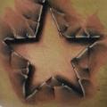 tatuaje Lado Estrella 3d por Sile Sanda