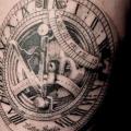 Arm Realistic Clock Dotwork tattoo by The Lace Makers Sweat Shop