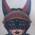 Old School Rücken Masken tattoo von Sailor Serpent