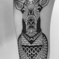 Arm Tribal Deer tattoo by 2 Spirit Tattoo