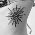 Side Wind Rose tattoo by 2 Spirit Tattoo