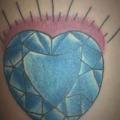 Arm Heart Diamond tattoo by 3 Lions Tattoo