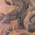 tatuaje Fantasy Espalda Dragón por Anil Gupta