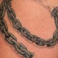 Shoulder 3d Chain tattoo by Anil Gupta