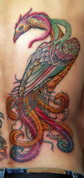 Tatuaggio Fantasy Fianco Fenice di Anil Gupta