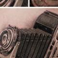 Realistic Camera tattoo by Remis Tatooo