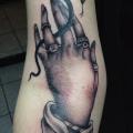 Arm Snake Hand tattoo by Sarah Carter