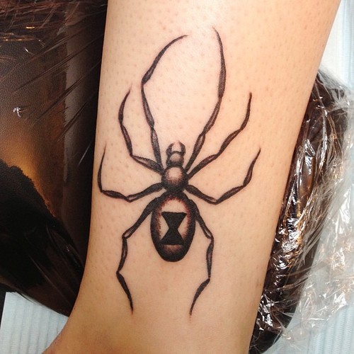 Arm Spider Tattoo by Sarah Carter