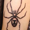 Arm Spider tattoo by Sarah Carter