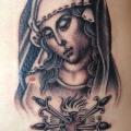 Side Religious tattoo by Sarah Carter